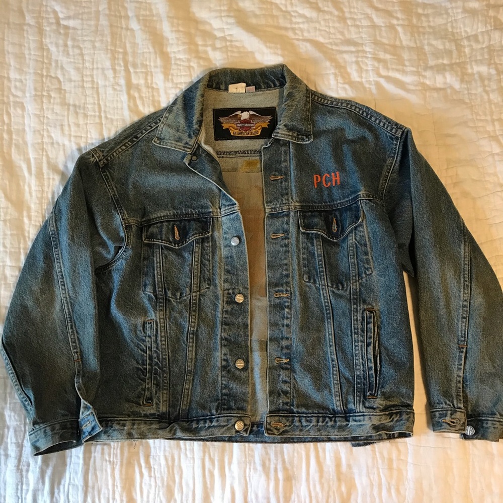 Vintage Harley Davidson Denim Jacket